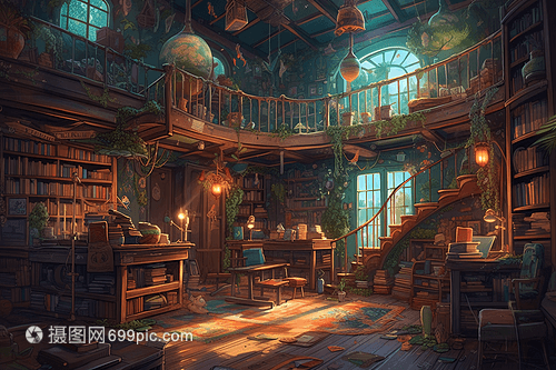 吉卜力風(fēng)格圖書(shū)館 場(chǎng)景設(shè)施工程服務(wù)全解析